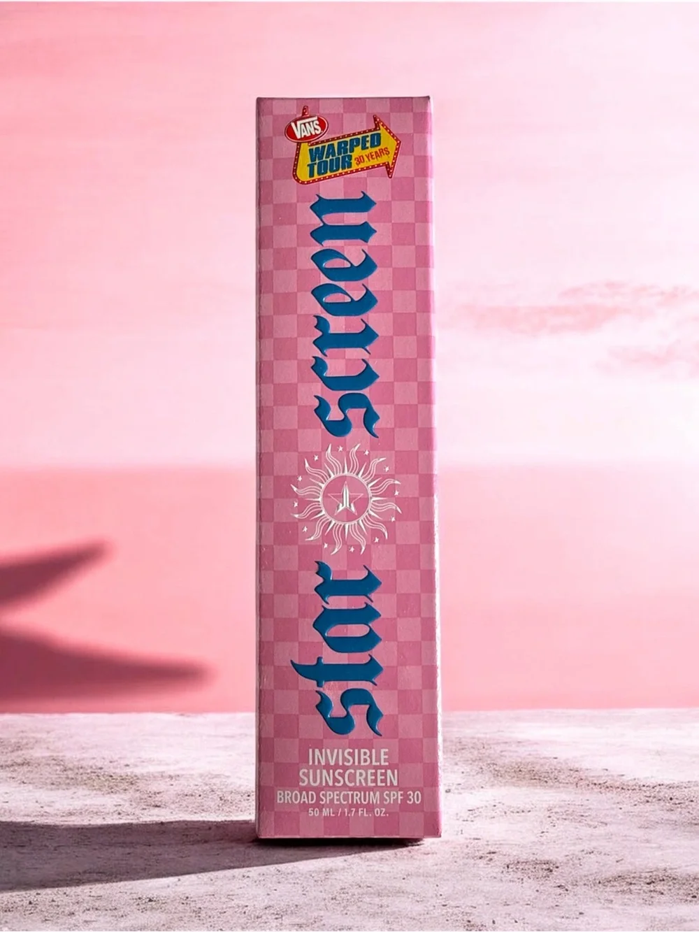 Jeffree Star Cosmetics Star Screen Invisible Sunscreen SPF 30 Warped Tour BNIB